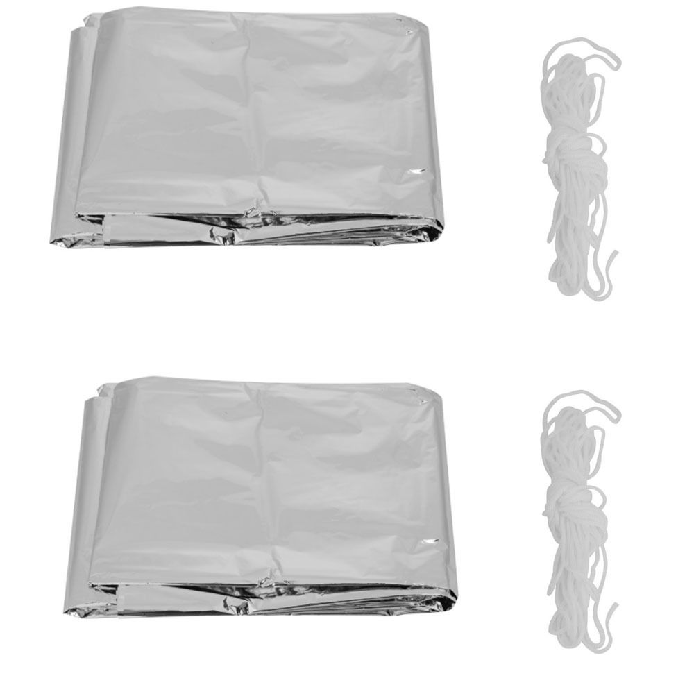 2 шт. Прочные светоотражающие  – обзор и цена Survival Blanket Reflective