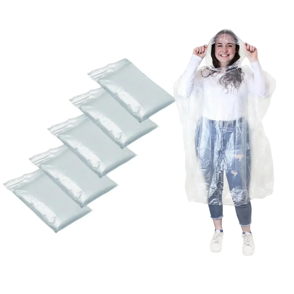 5/10 шт. Компактный одноразовы – обзор и цена Emergency Poncho Rain