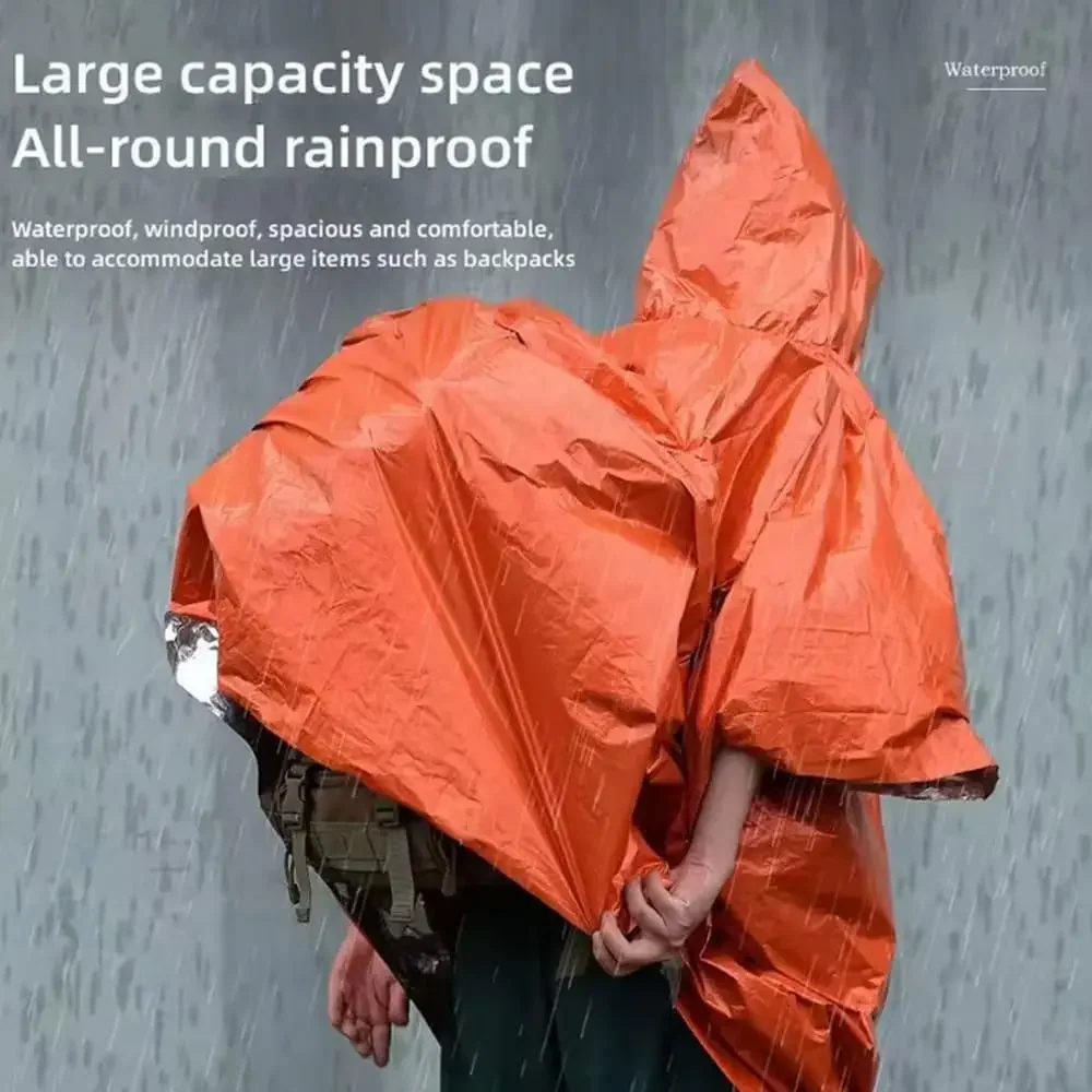 Водонепроницаемый и тёплый дож – обзор и цена Emergency Poncho Rain